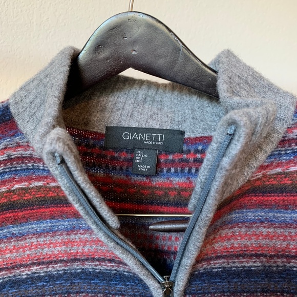 Mens Fitted Gianetti Sweater - Picture 1 of 3